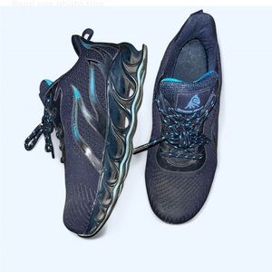 Men's Black and Blue Athletic Shoes